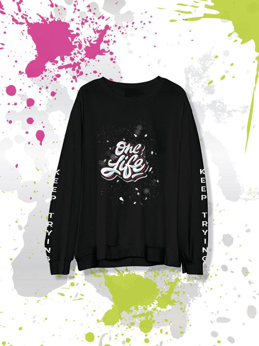 SUDADERA CUELLO REDONDO UNISEX "ONE LIFE"