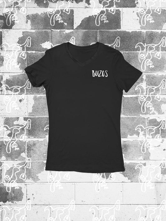 PLAYERA NEGRA BUZOS DAMA