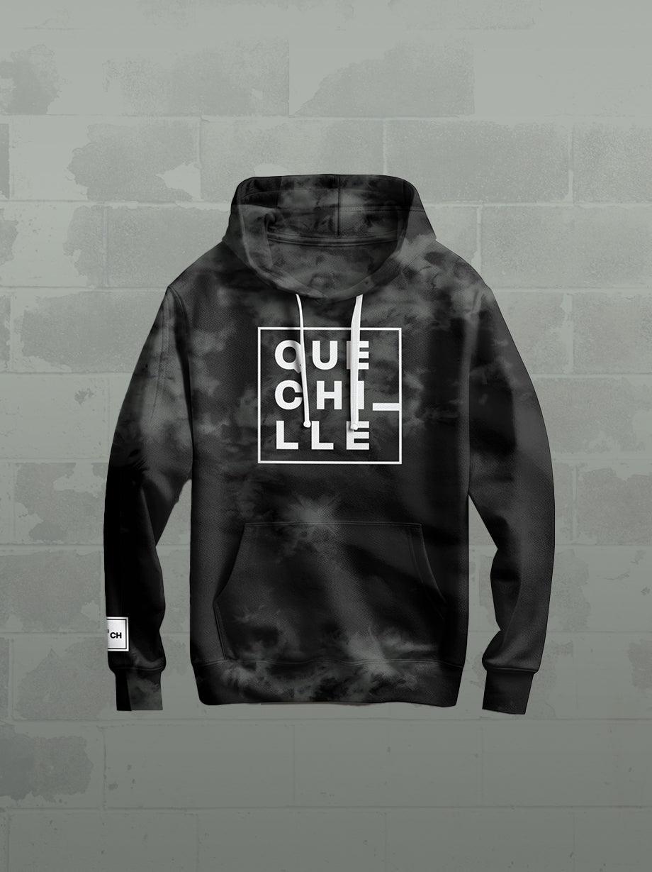 HOODIE ¡QUE CHILLE! TIE DYE BLACK - UrbanHangers