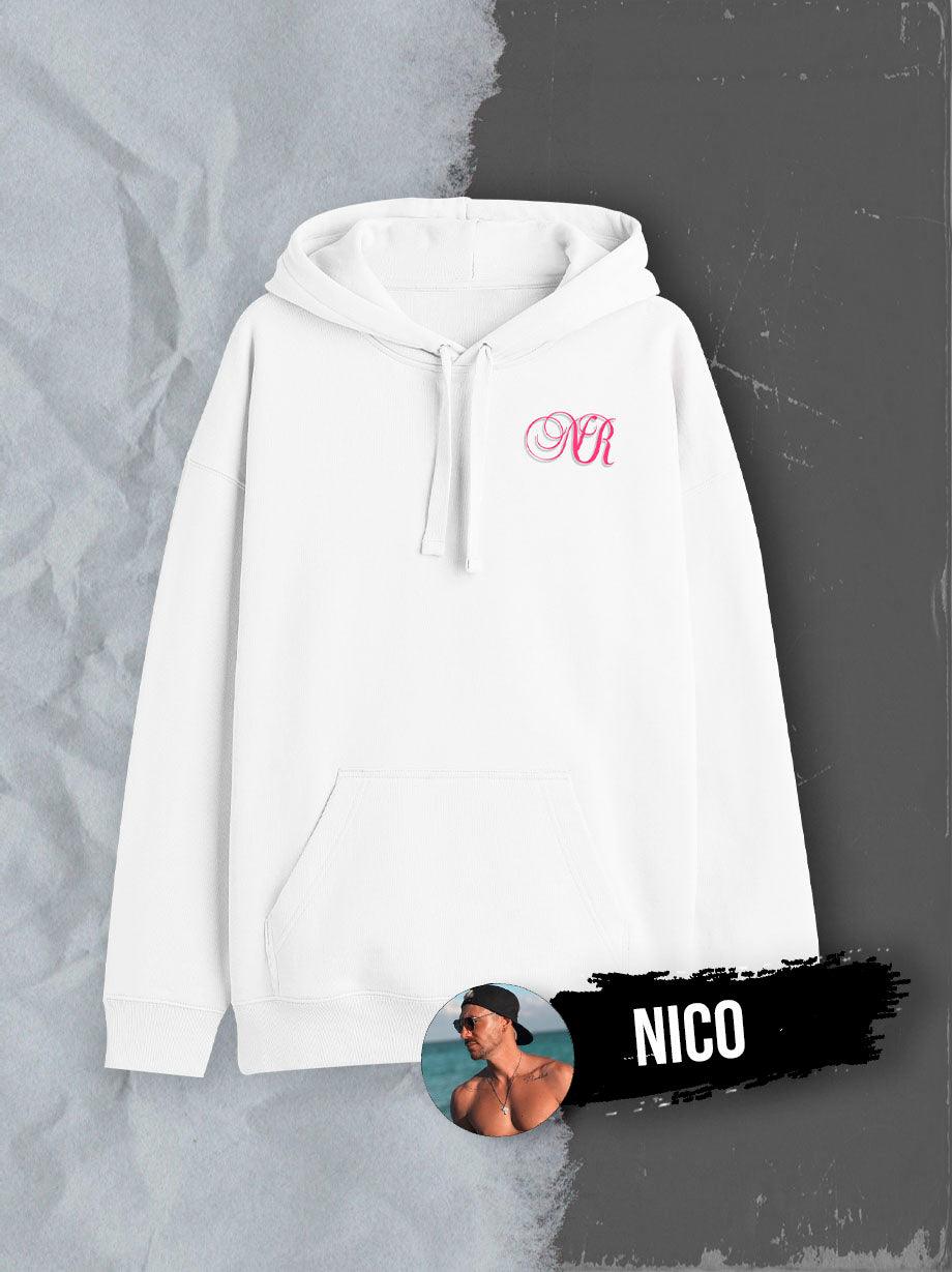 THE LAST CARD HOODIE WHITE INSPIRED BY NICO