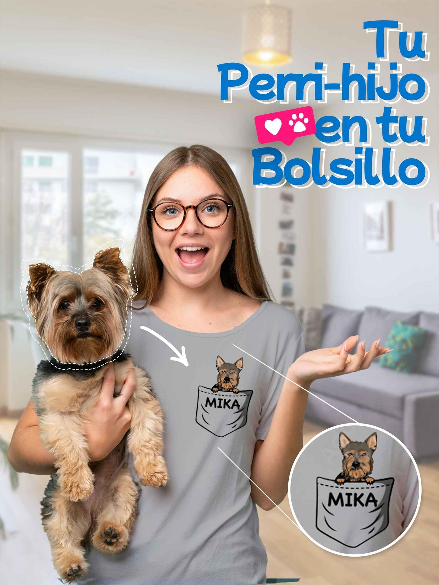 Playera Personalizada Pocket Pet